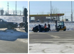 Попытка волгоградца переехать на Hyundai Accent бетонную тумбу не увенчалась успехом Попытка волгоградца переехать на Hyundai Accent бетонную тумбу не увенчалась успехом