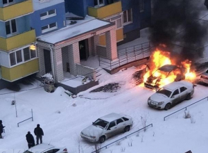 В городе-спутнике Волгограда попали на видео отчаянные попытки водителя спасти горящую иномарку В городе-спутнике Волгограда попали на видео отчаянные попытки водителя спасти горящую иномарку
