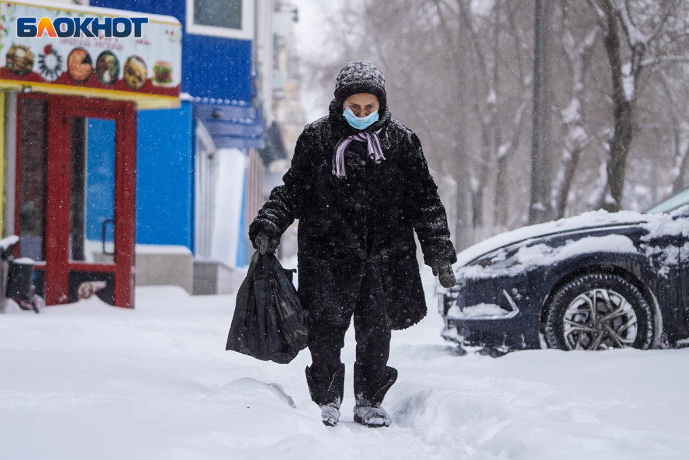 Гидрометцентр: в Волгограде снегопад продлится четыре дня