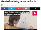 Ведущие таблоиды Великобритании обсуждают откровения волгоградца о Марсе