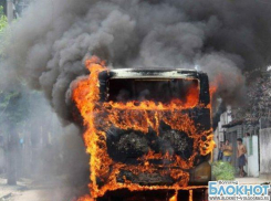 Под Волгоградом загорелся бензовоз: у водителя 85% ожогов тела