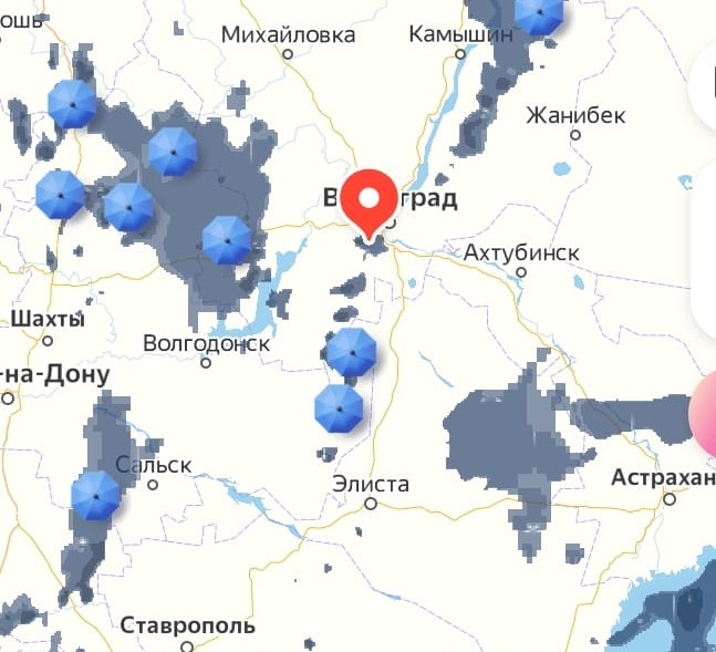 Огромные тучи зависли над районами: куда пришел шторм в Волгоградской области